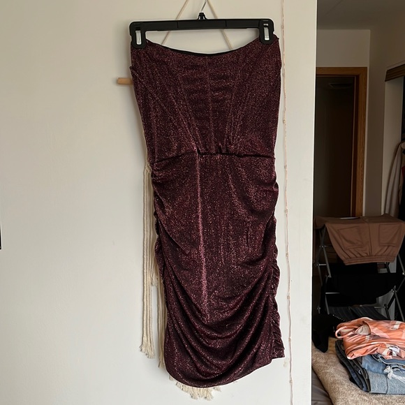 Gorgeous Shimmer Corset Mini Dress - Picture 3 of 4